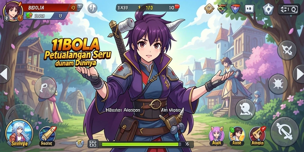 Screenshot gameplay Anime yang menampilkan aksi seru di 11BOLA.