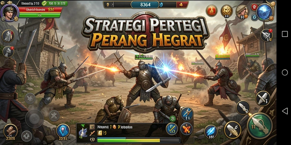 Tampilan gameplay mendebarkan dalam <strong>8364</strong> saat pertempuran strategi berlangsung.