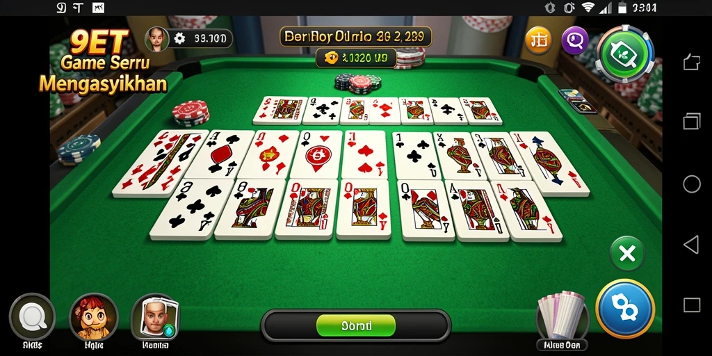 Screenshot gameplay 9ET yang menunjukkan suasana seru Domino.