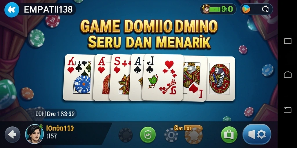 Tampilan gameplay seru dalam permainan Domino EMPATI138.