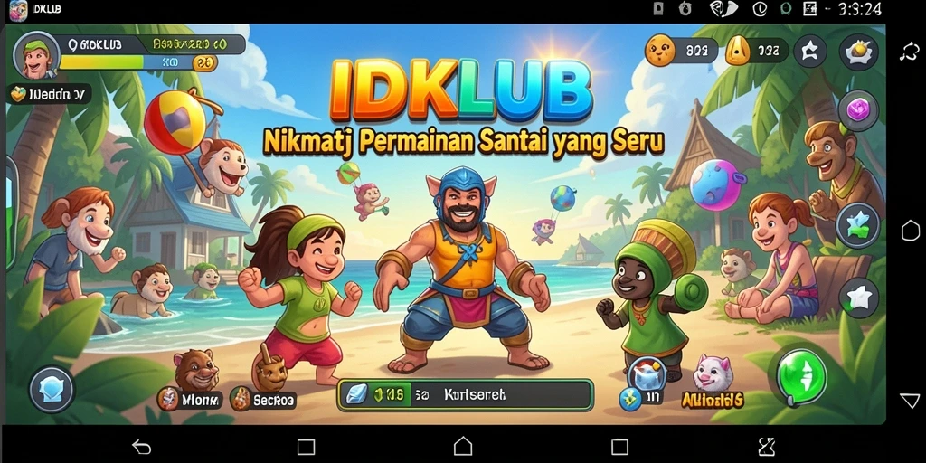 Tangkapan layar gameplay IDKLUB dengan grafis menarik dan penuh warna.