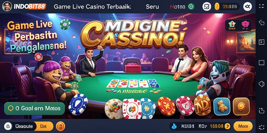 Gameplay Live Casino yang seru dan interaktif di INDOBIT88.