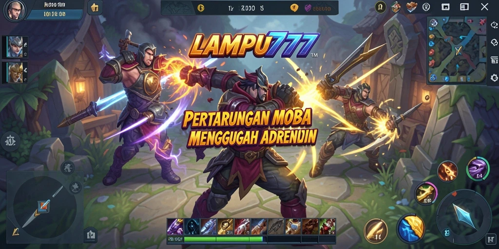 Tampilan gameplay seru dari LAMPU777 dengan strategi dan karakter unik.