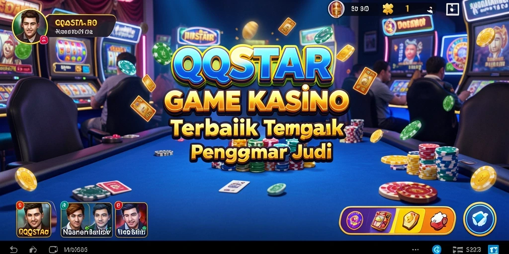 Tampilan gameplay QQSTAR yang menakjubkan dan penuh aksi Kasino.