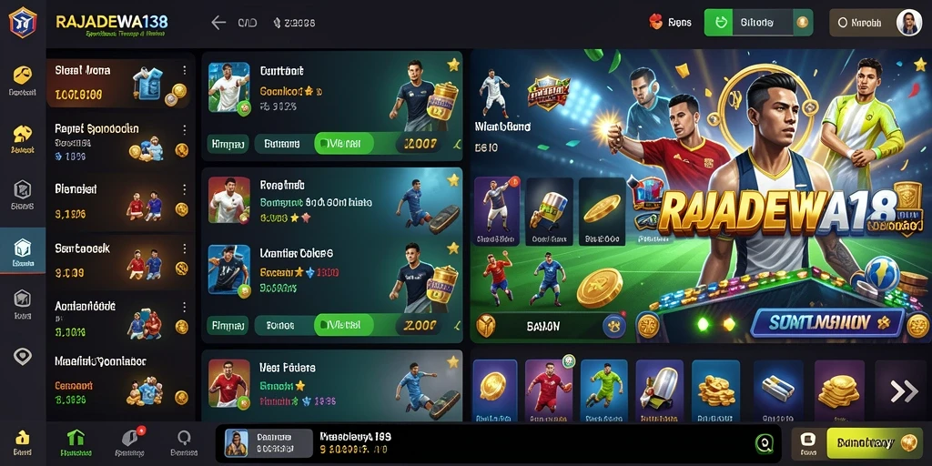 Tampilan menarik dari gameplay RAJADEWA138 dalam taruhan olahraga.