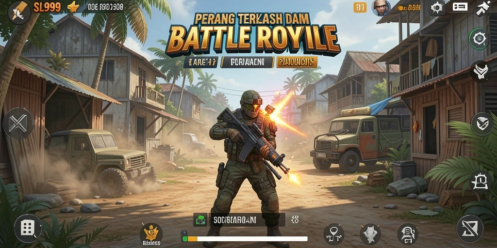 Tangkapan layar menunjukkan pertempuran seru di peta SL999.