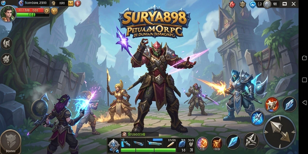 Tampilan menarik dari gameplay petualangan MMORPG SURYA898.