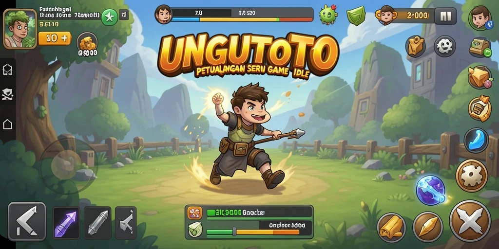 Tampilan gameplay seru dan menarik dari UNGUTOTO.